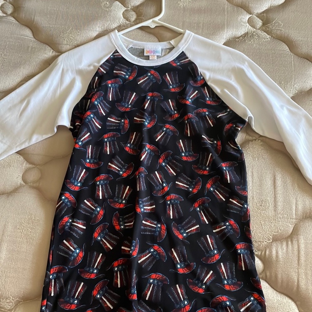 A Fourth of July theme long sleeve blouse, Size- XXS, Conditions- Never used